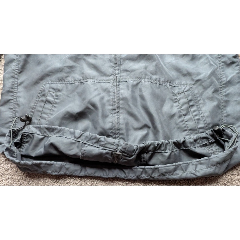 Aeropostale Mens Gray Full Zip Windbreaker Hooded Jacket Mesh Lined M Gorpcore - Picture 9 of 13